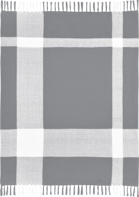 Novajoy Gray Throw Blanket
