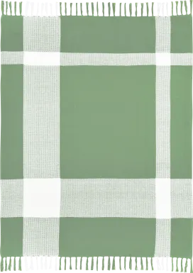 Novajoy Green Throw Blanket