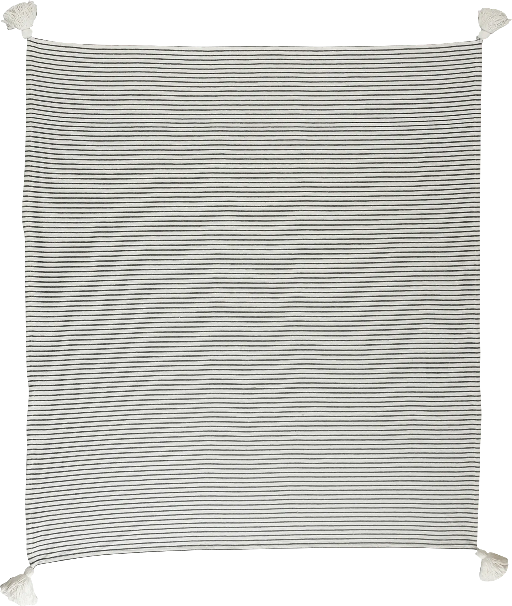 King Lane Black Throw Blanket