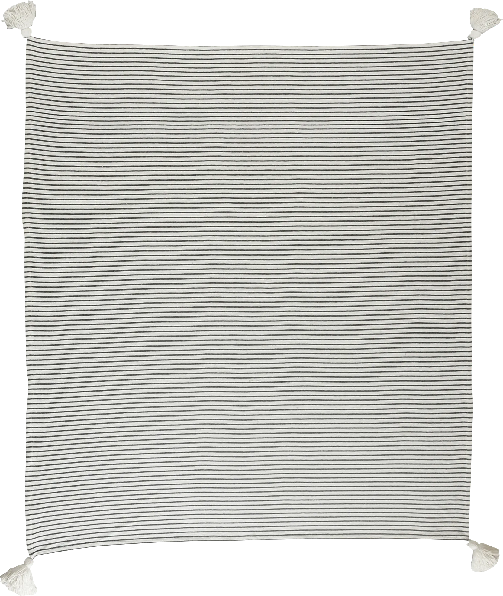 King Lane Black Throw Blanket - Image 1