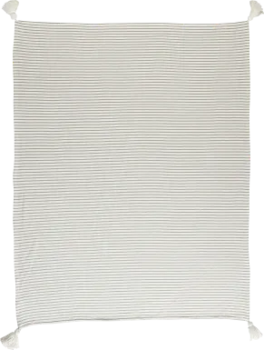 King Lane Gray Throw Blanket