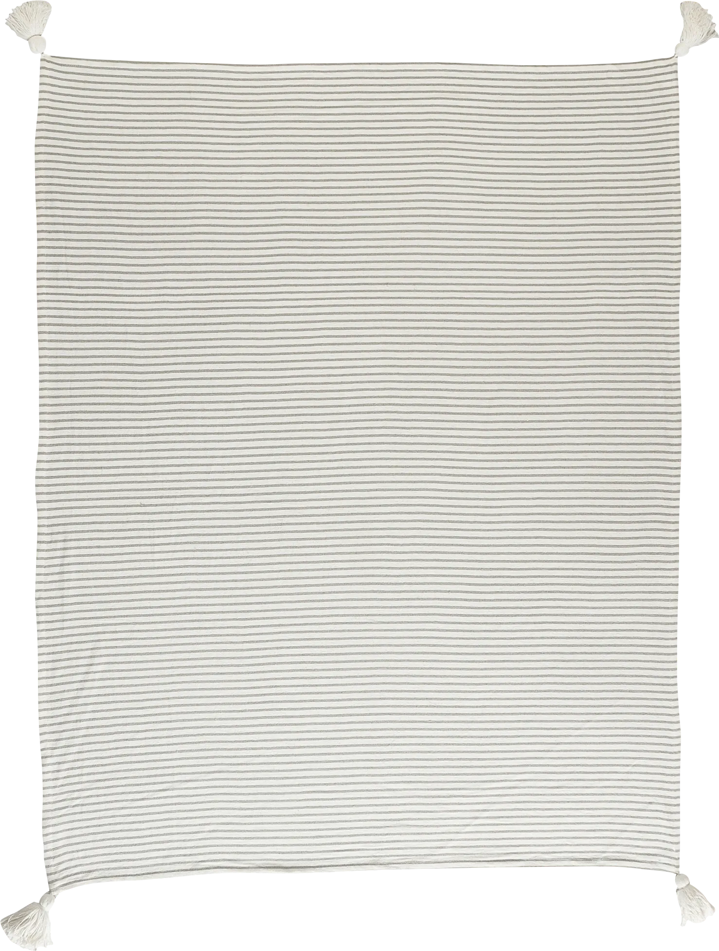 King Lane Gray Throw Blanket - Image 1