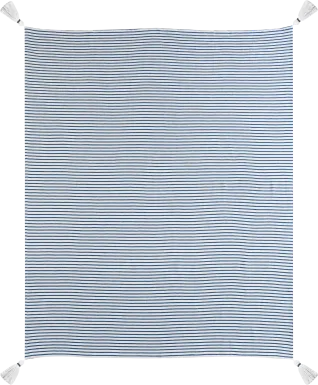 Silver Way Blue Throw Blanket