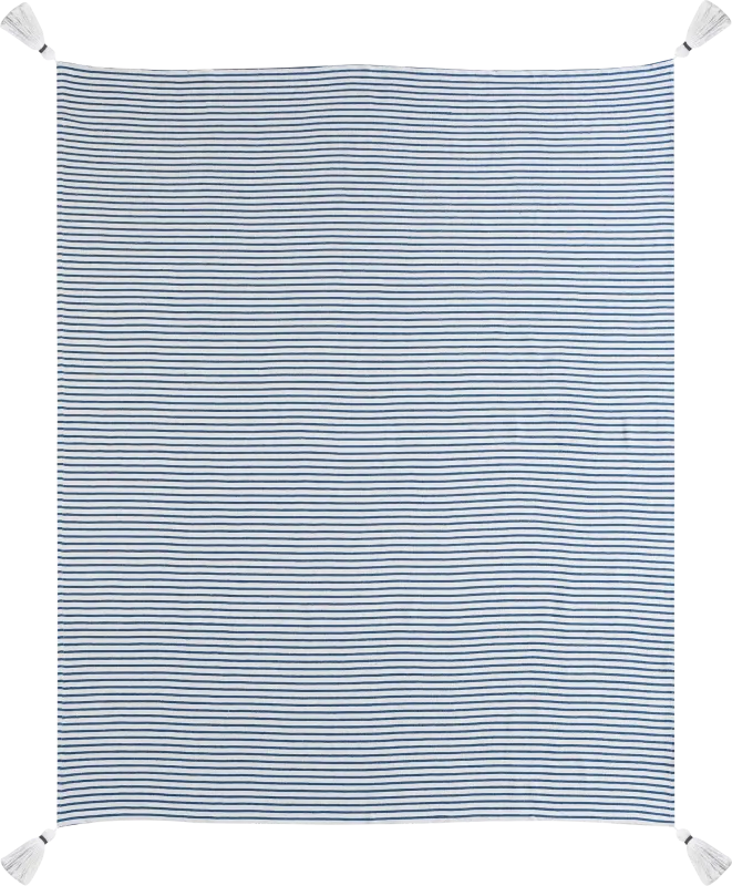 Silver Way Blue Throw Blanket