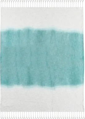 Jewel Row Blue Throw Blanket