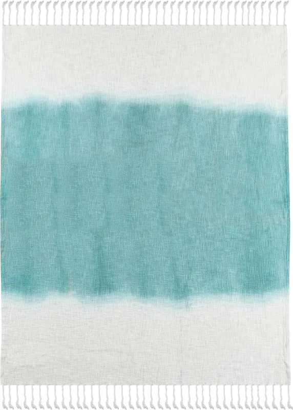 Jewel Row Blue Throw Blanket