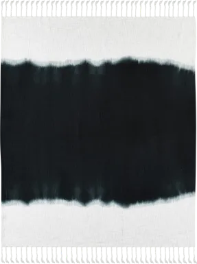 Jewel Row Black Throw Blanket