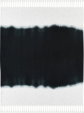 Jewel Row Black Throw Blanket