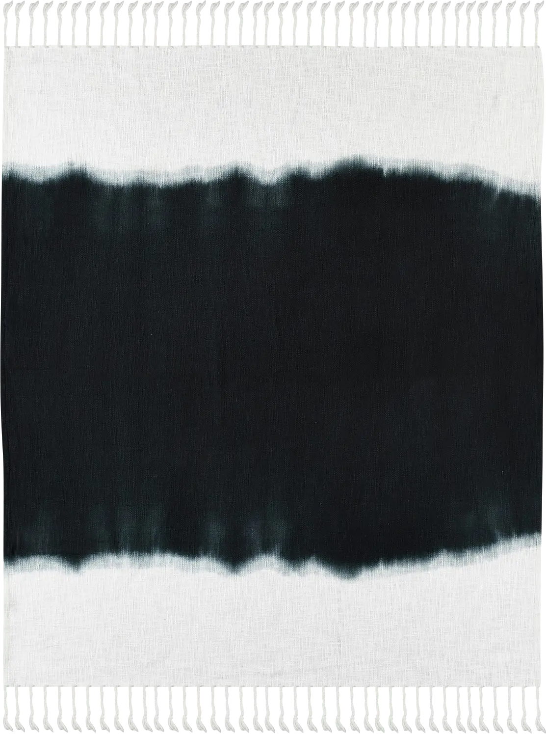 Jewel Row Black Throw Blanket