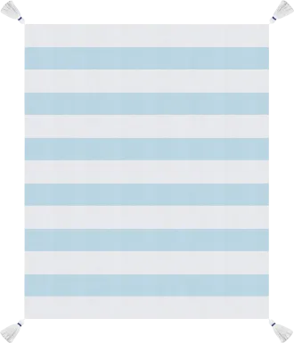 Nokodes Light Blue Throw Blanket