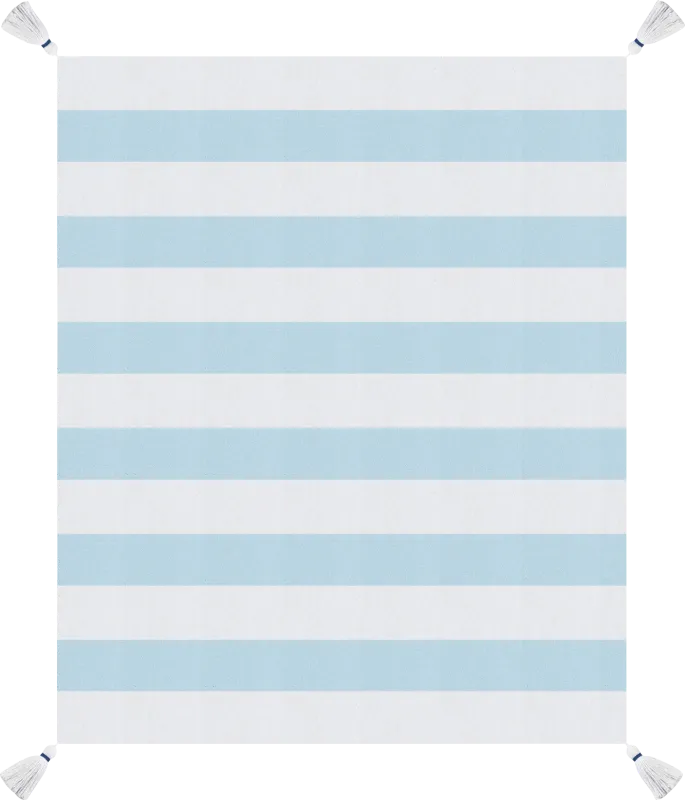 Nokodes Light Blue Throw Blanket