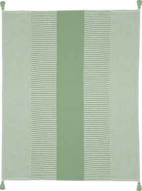 Ringdover Green Throw Blanket