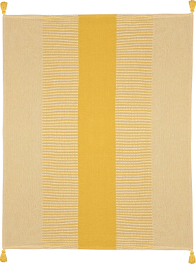 Ringdover Yellow Throw Blanket