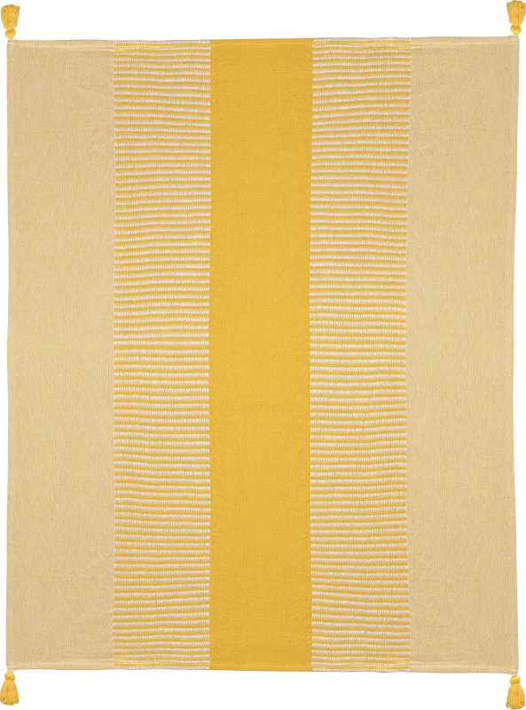 Ringdover Yellow Throw Blanket