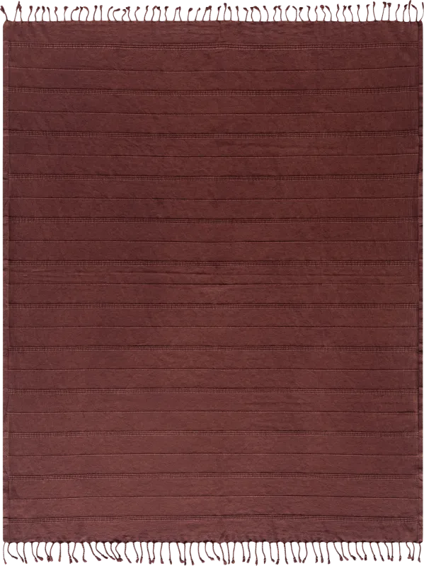 Eppond Red Throw Blanket