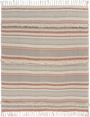 Brownbury Beige Throw Blanket