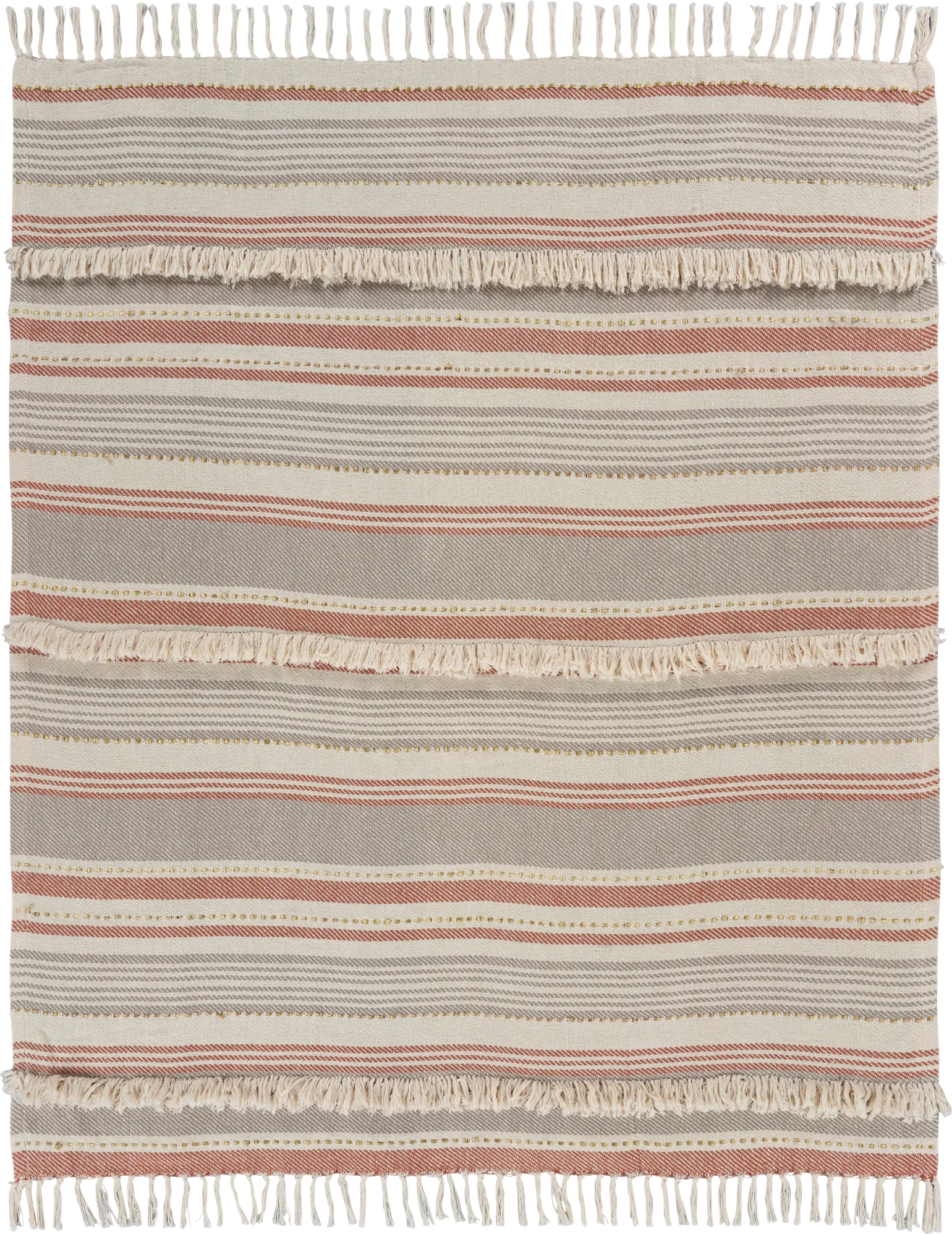 Brownbury Beige Throw Blanket - Image 1