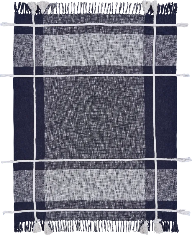 Mayrich Navy Throw Blanket
