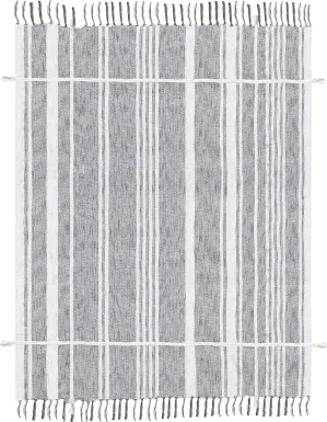 Oxwell Gray Throw Blanket