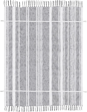 Oxwell Gray Throw Blanket