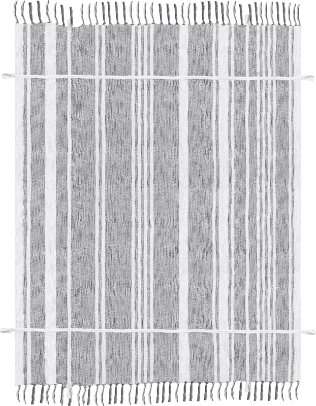 Oxwell Gray Throw Blanket