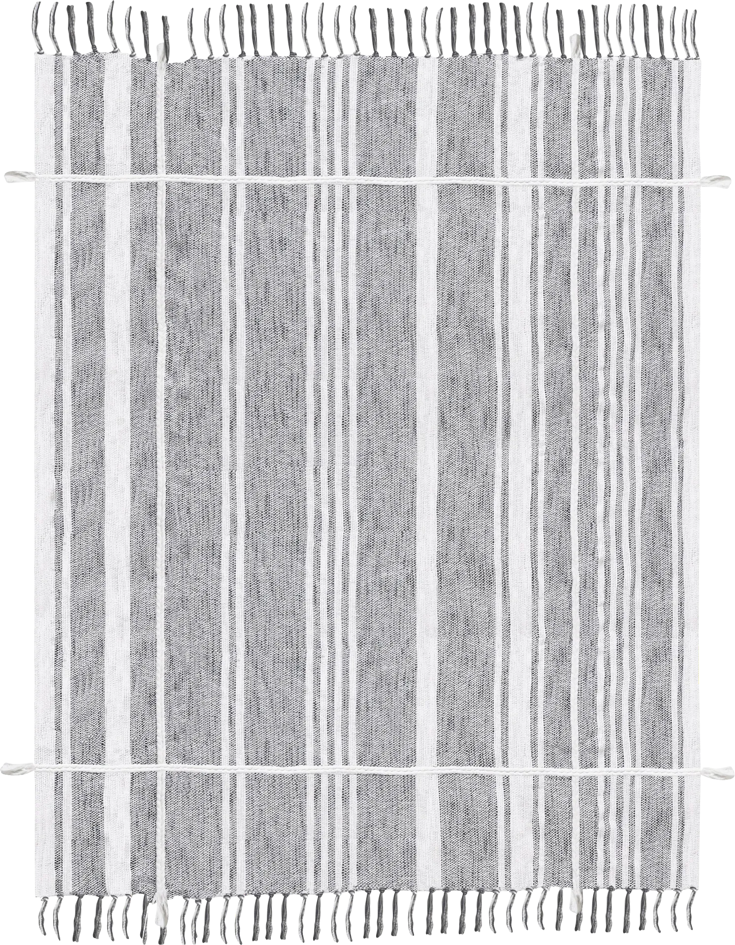 Oxwell Gray Throw Blanket - Image 1