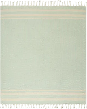 Petalwell Turquoise Throw Blanket