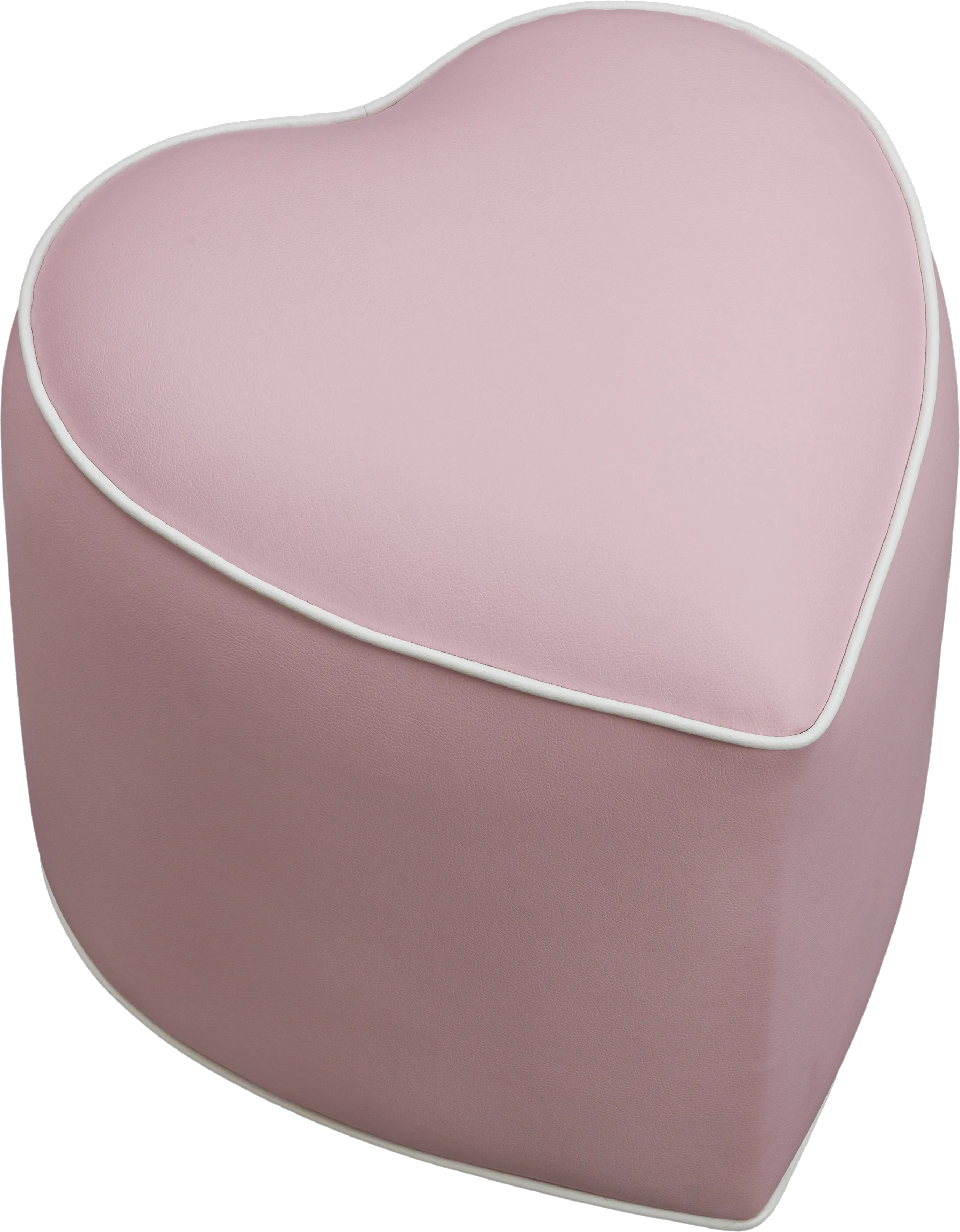 Kids Heartthrob Pink Heart Ottoman - Thumbnail - Image 1