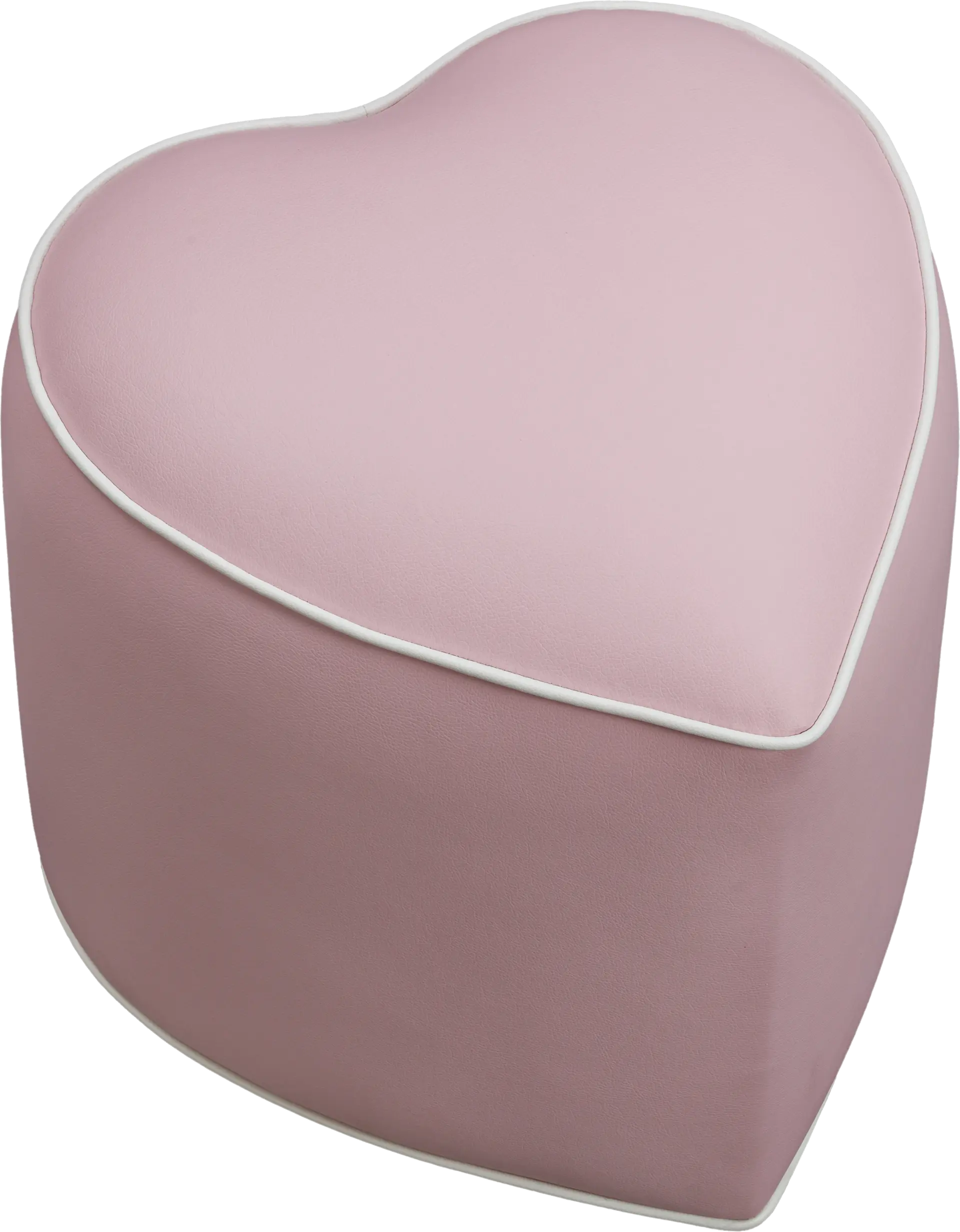 Kids Heartthrob Pink Heart Ottoman