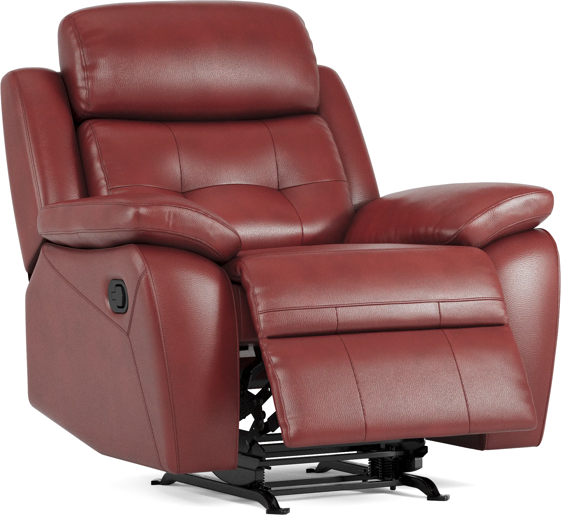 Antonin Red Leather 3 Pc Reclining Living Room - Thumbnail - Image 7