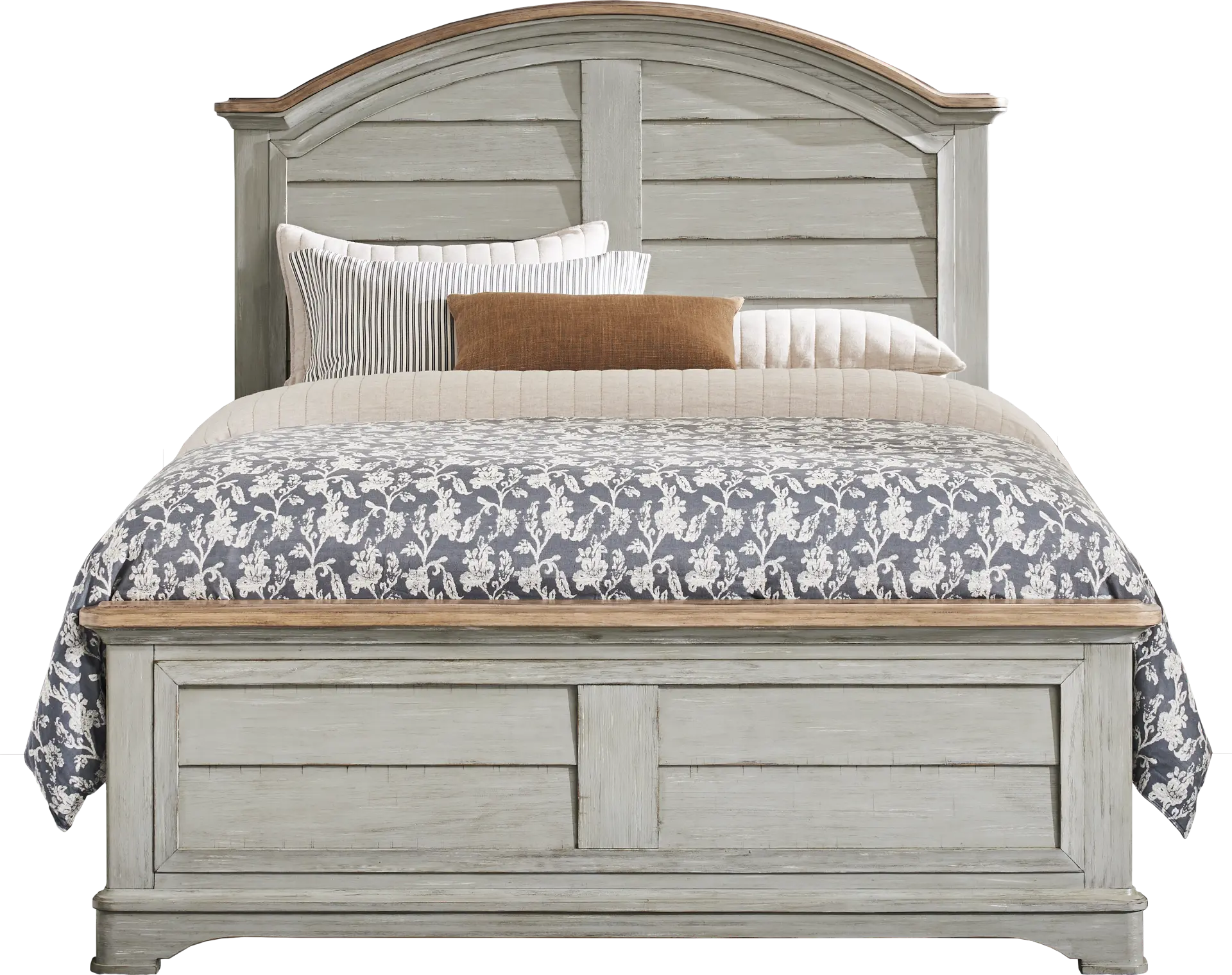 Edisto Bay Gray 3 Pc Queen Panel Bed