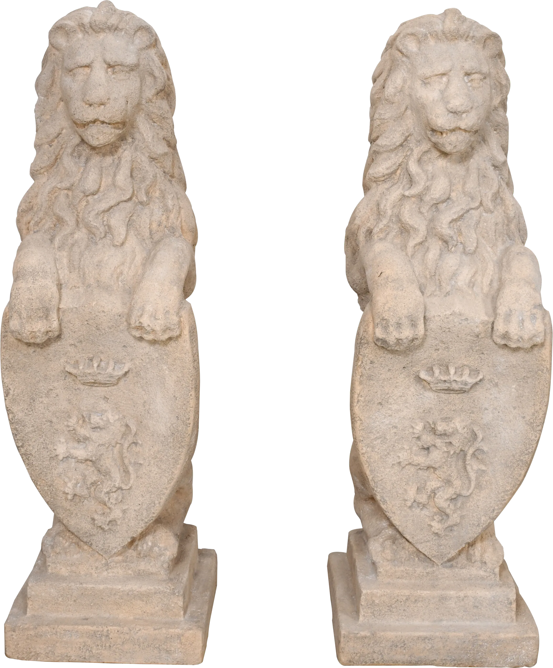 Besna Beige Sculpture, Set of 2 - Thumbnail - Image 1