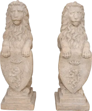 Besna Beige Sculpture, Set of 2