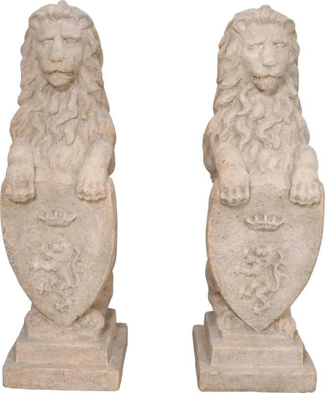 Besna Beige Sculpture, Set of 2