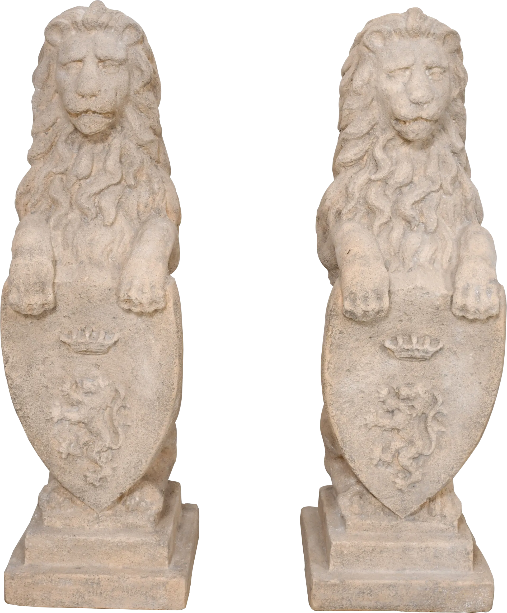 Besna Beige Sculpture, Set of 2 - Image 1