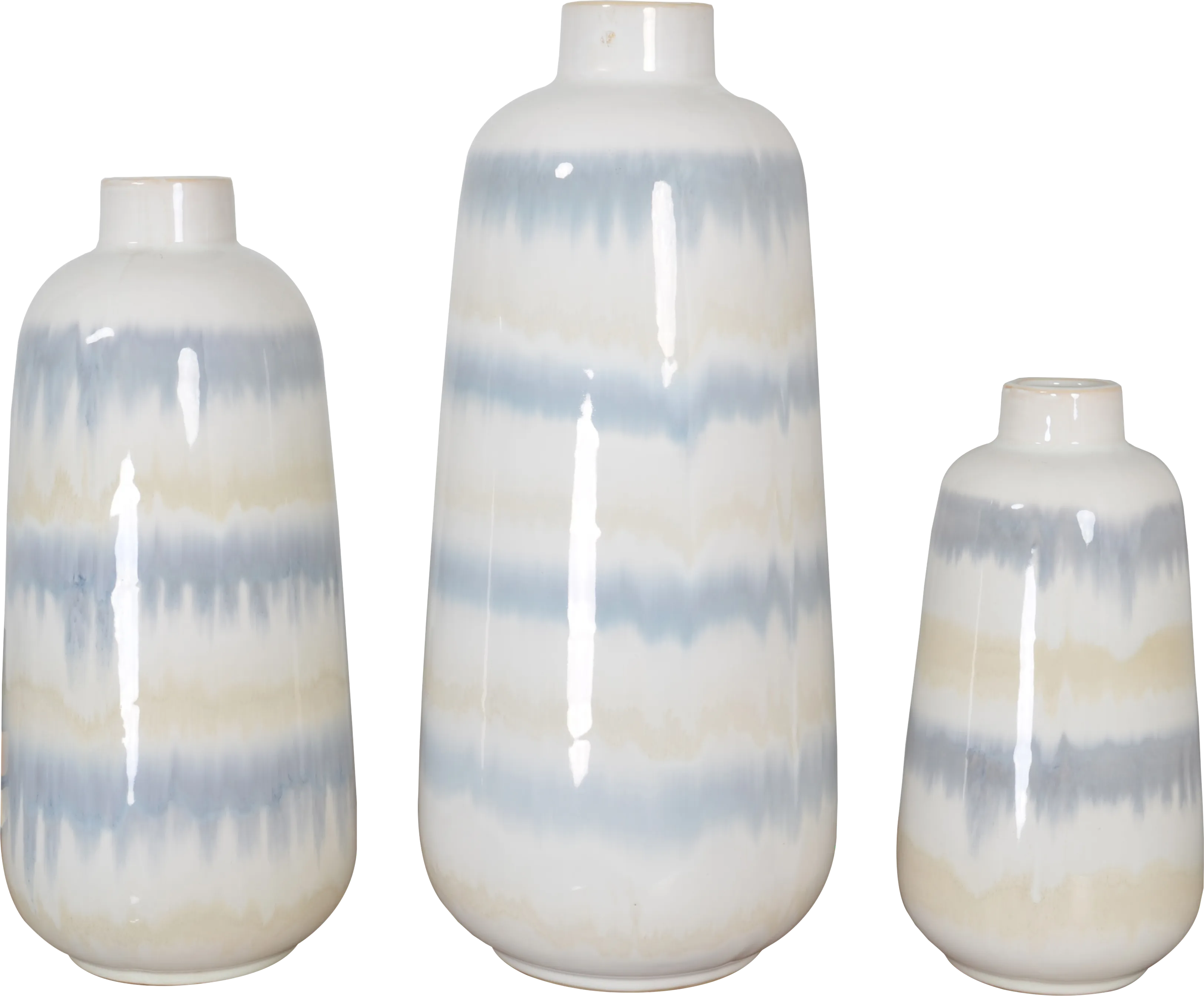 Reaka Gray Vase, Set of 3 - Thumbnail - Image 1