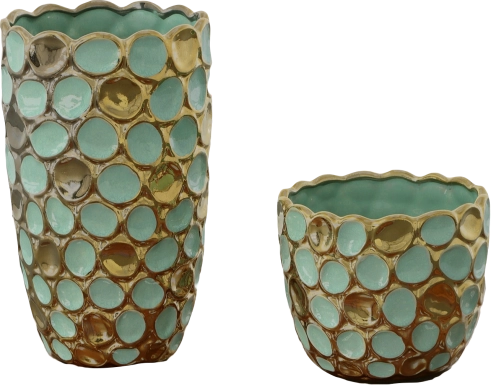 Runako Turquoise Vase, Set of 2