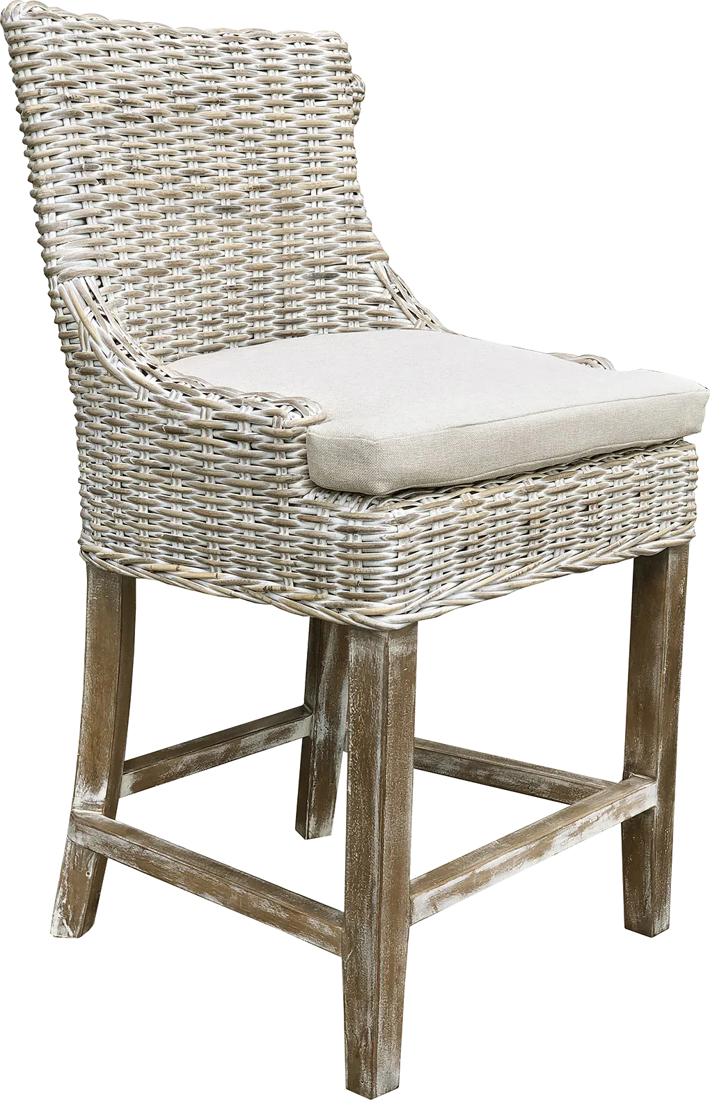 Hafsa Gray Counter Height Stool - Thumbnail - Image 1