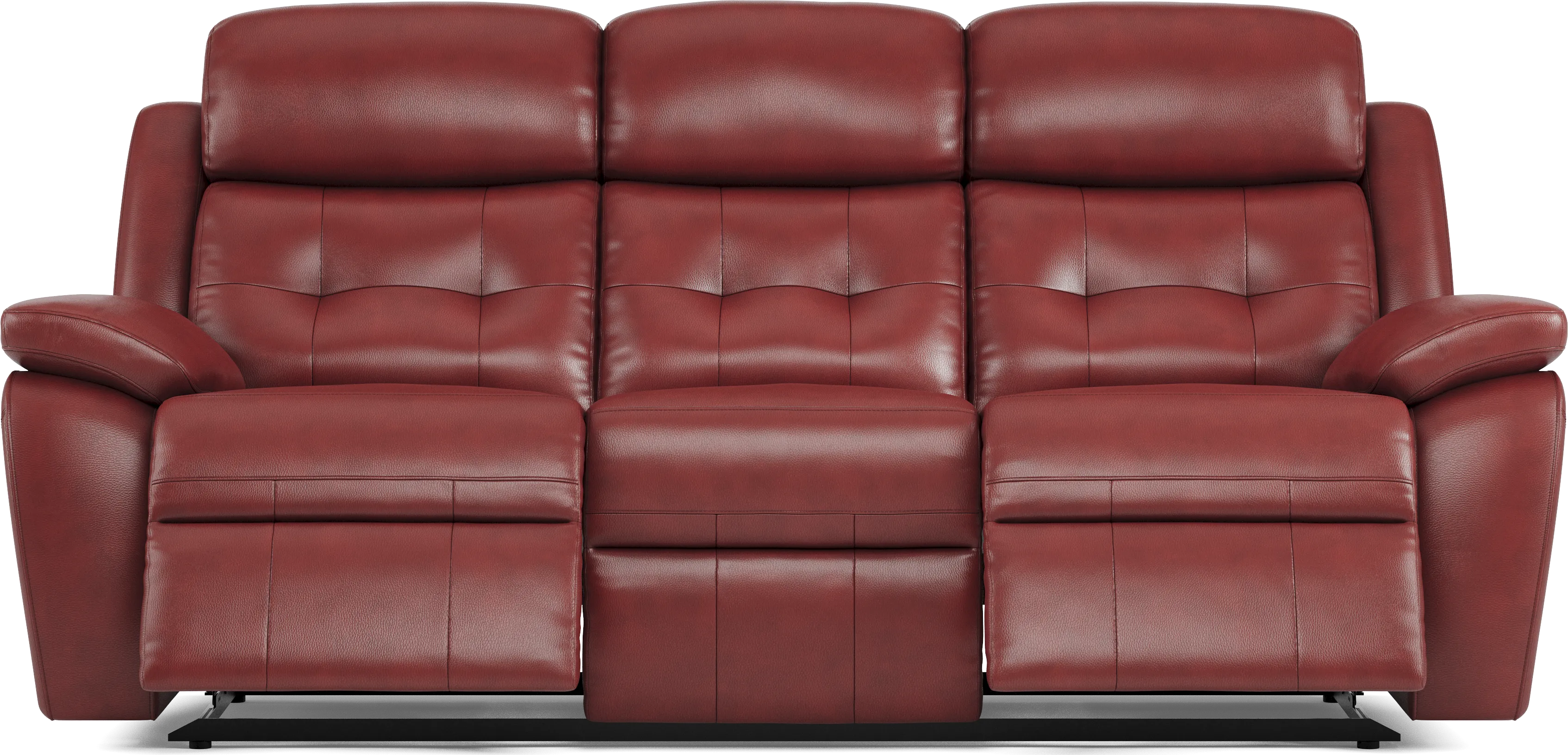 Antonin Red Leather 5 Pc Reclining Living Room - Thumbnail - Image 2