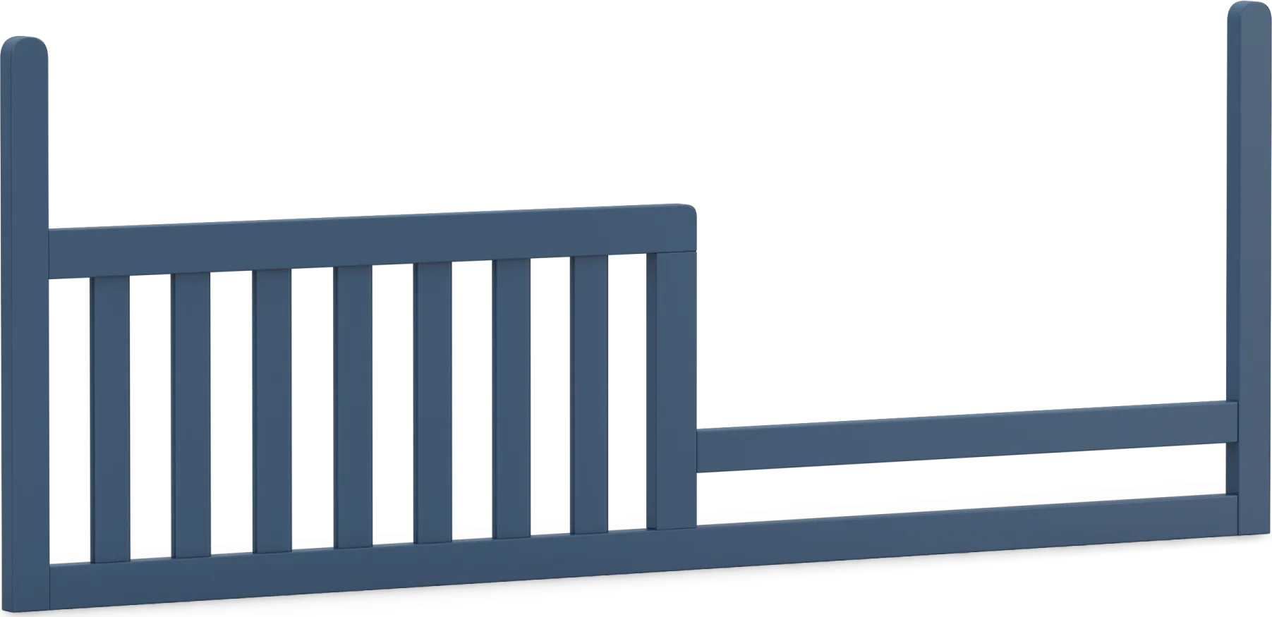 Kids Cottage Colors Navy 4-in-1 Convertible Nursery Set with Toddler and Full Conversion Rails - Thumbnail - Image 12