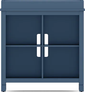 Kids Cottage Colors Navy Bookcase With Changing Tray
