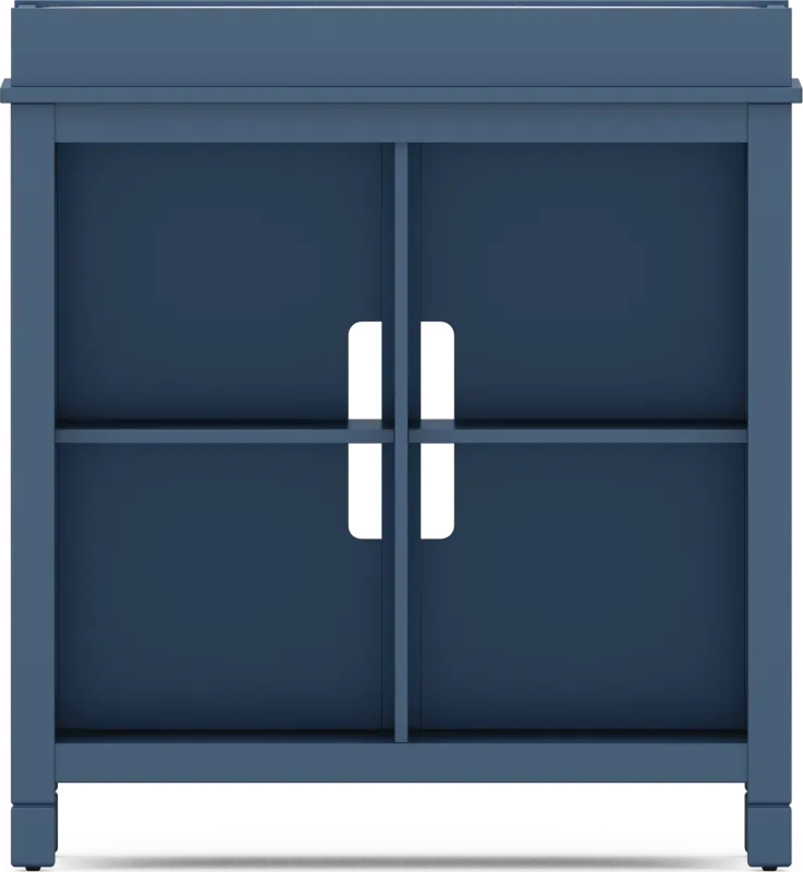 Kids Cottage Colors Navy Bookcase With Changing Tray