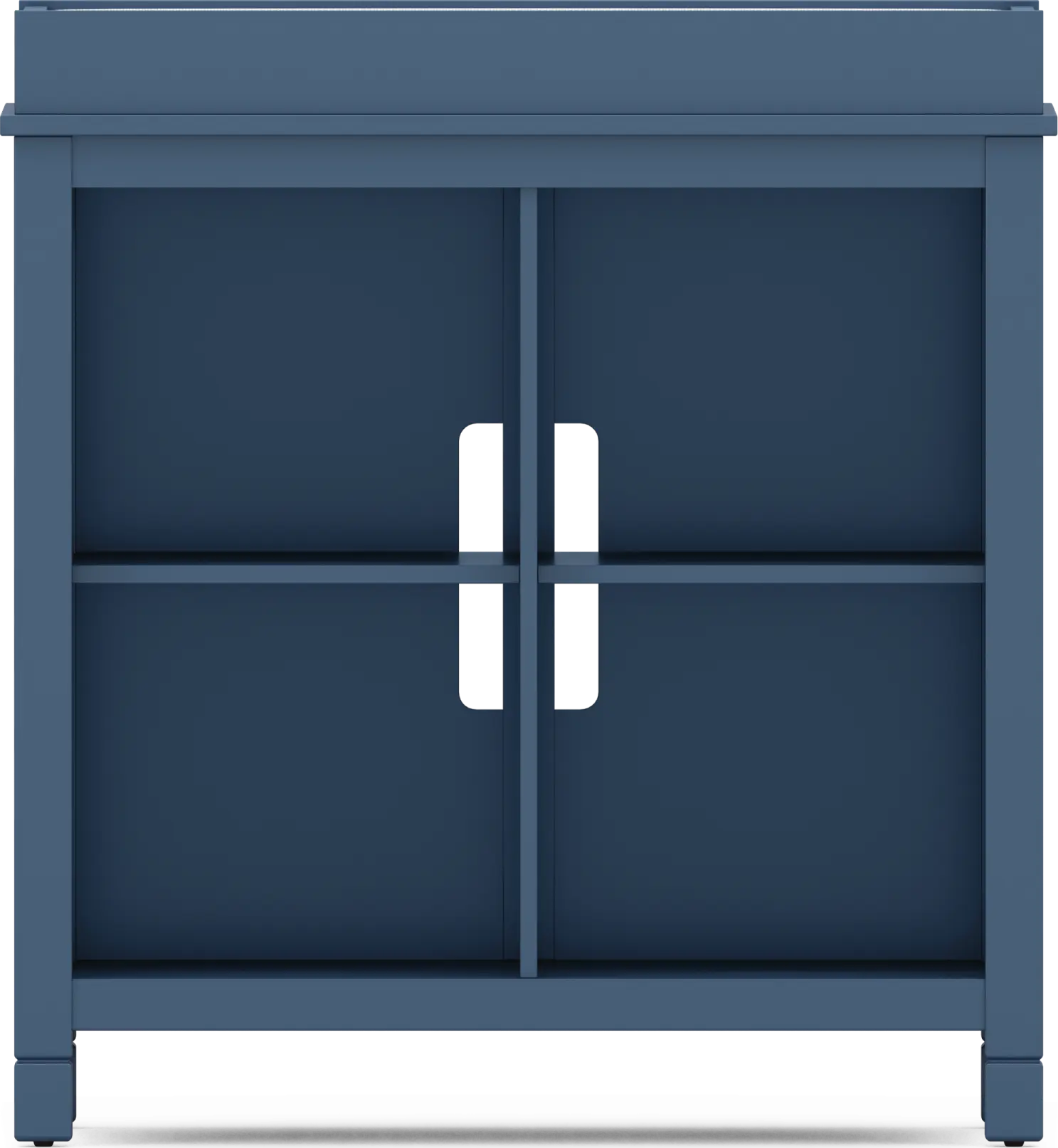Kids Cottage Colors Navy Bookcase With Changing Tray