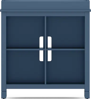 bookcase with changing tray