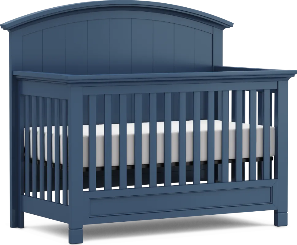 Kids Cottage Colors Navy 4-in-1 Convertible Crib