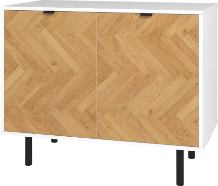 Airedale I White Accent Cabinet