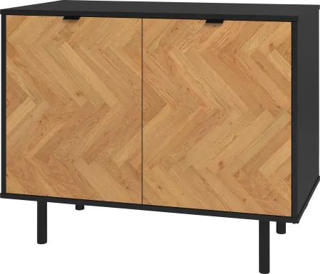 Airedale I Black Accent Cabinet