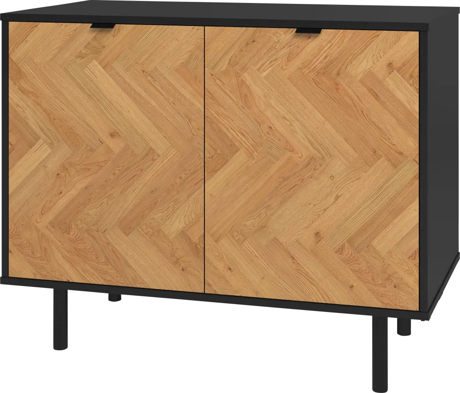 Airedale I Black Accent Cabinet