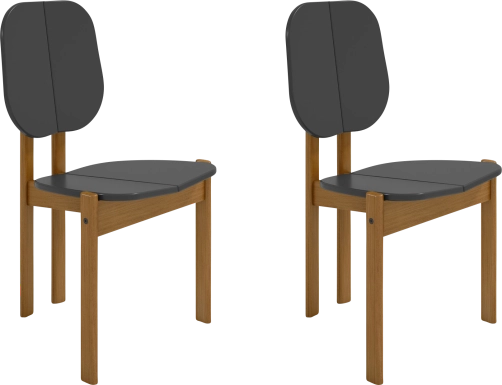 Bickleigh Black Dining Chair, Set of 2
