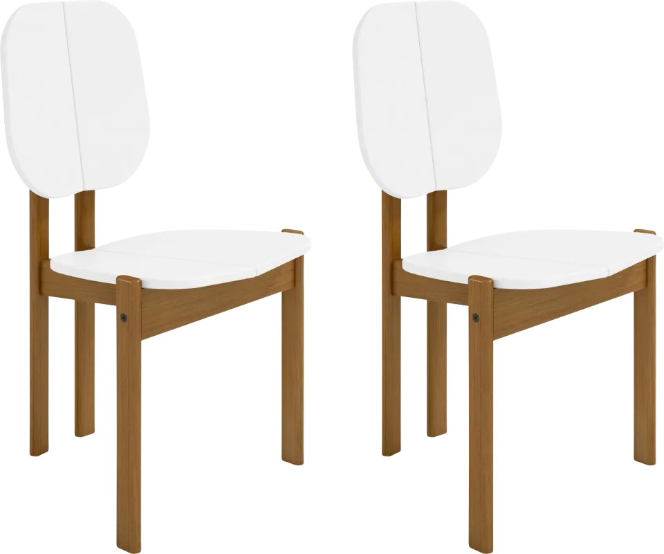 Bickleigh White Dining Chair, Set of 2